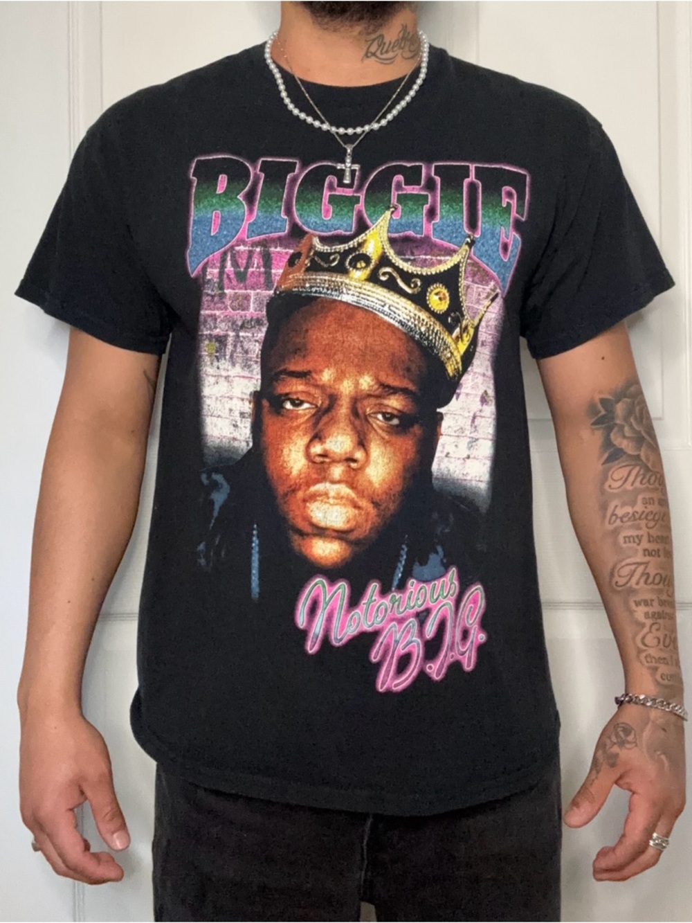 Notorious B.I.G. Black Graphic Short Sleeve Tee